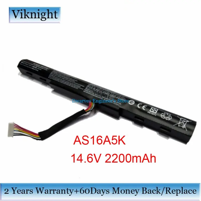 14.6V 2200mAh AS16A5K Battery For Acer Aspire E15 E5 575G 53VG E5 575G ...