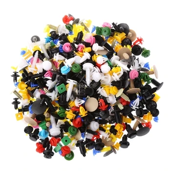 

500 Pcs/Set Universal Mixed Color Car Plastic Bumper Rivets Automotive Door Trim Panel Clip Fasteners Retainer Push Pins Feb20