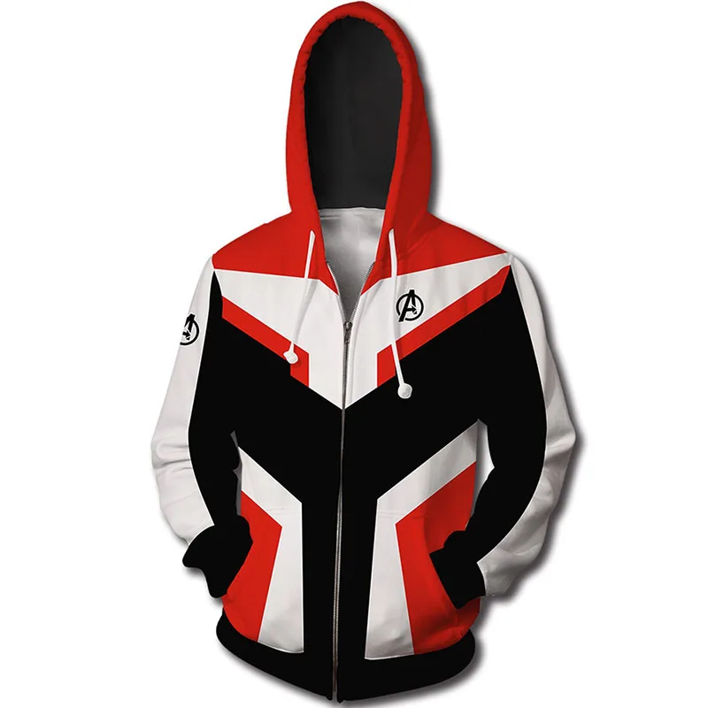 Avengers Endgame Quantum Realm Sweatshirt Jacket T-Shirt Advanced Tech Hoodie Cosplay Costumes 2019 Superhero Iron Man Hoodies