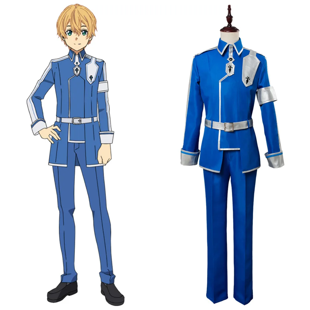 Мужской костюм для косплея Remake Save Art Online Alicization SAO Eugeo униформа Хэллоуина