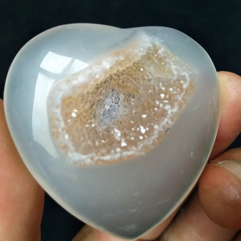 Натуральные камни и кристаллы cristal Сердце Агат Кристалл кластер домашний декор пальмовый камень очень красивый - Цвет: X1 20