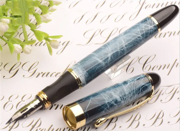 

High quality G NIB metal Modified Caneta calligraphy Round Body Flower body English Fountain Pen Stationery Substitute dip pen