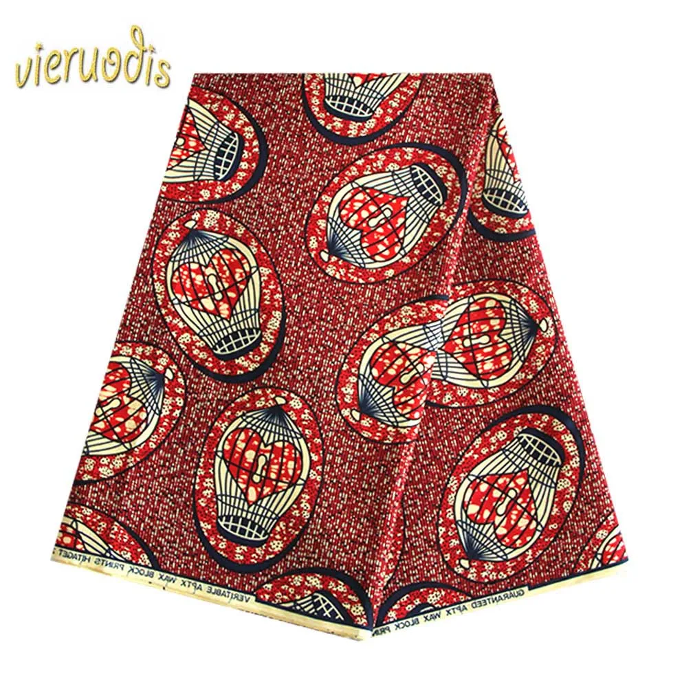 

6 Yards African Wax Prints Fabric dutch 100% Cotton Fabrics Material Dashiki Batik Real Floral for Dress A000398