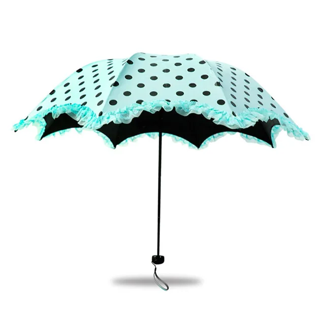 de encaje borde puntos punto redondo sombrillas 8k paraguas adulto mujeres lluvioso soleado negro paraguas con revestimiento|adult umbrellawomen umbrella - AliExpress