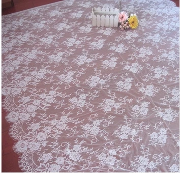 

6M/pack Wedding fabric lace trim / table decoration/wedding dress accessorries / Eyelash Lace ribbon