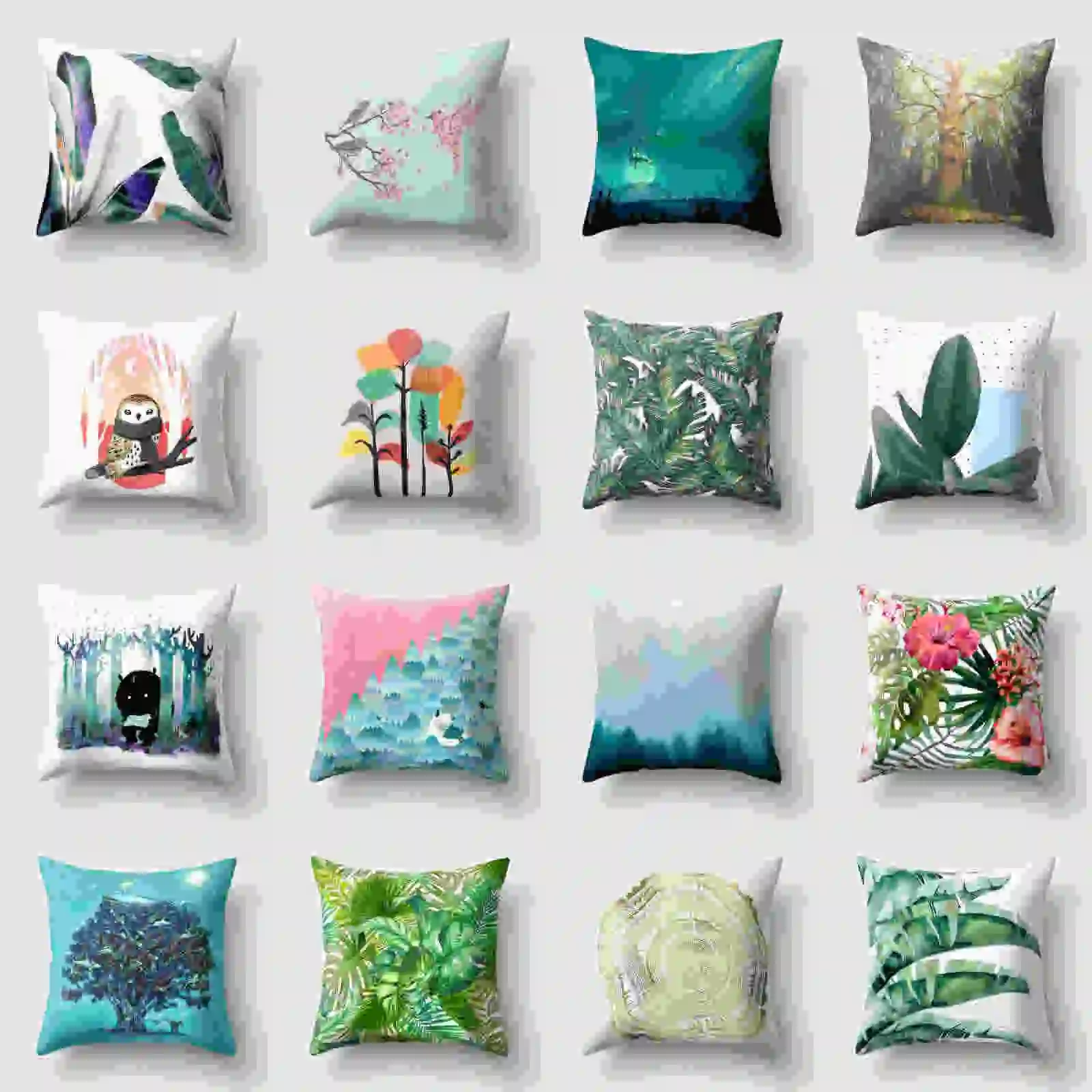 

Home Pillowcase Sofa Waist Cushion Cover Polyester Throw Pillow Case Art Decor 45*45 cm