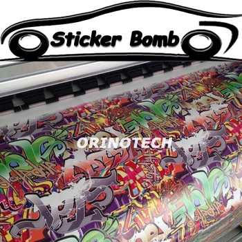 

Car Styling Sticker Bomb Vinyl Wrap Sticker Bombing Graffiti Vinyl Sticker For Car Motorcycle Wrapping Covers Air Free Bubble