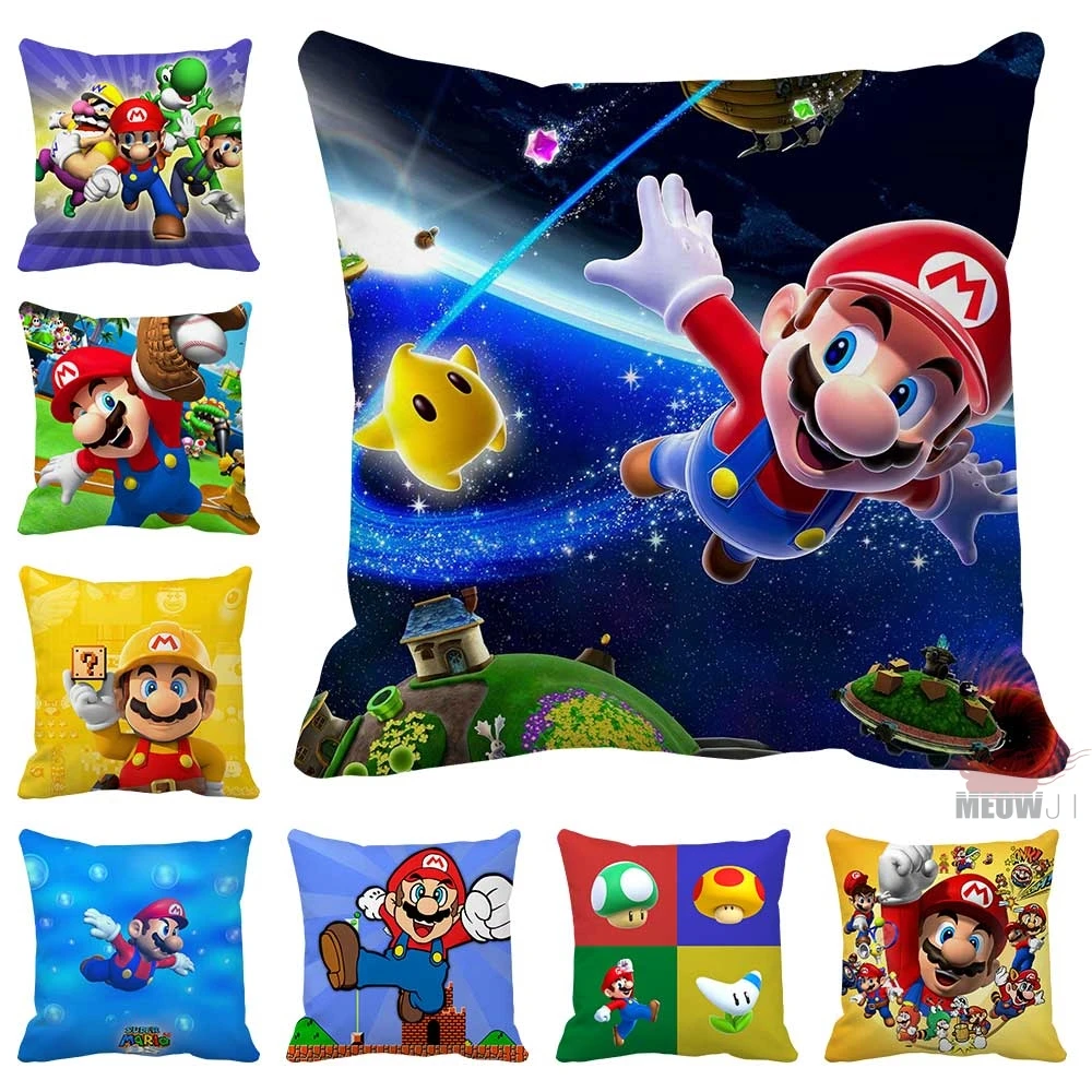 

Super Mario Multi Size Throw Pillow Case Free Shipping