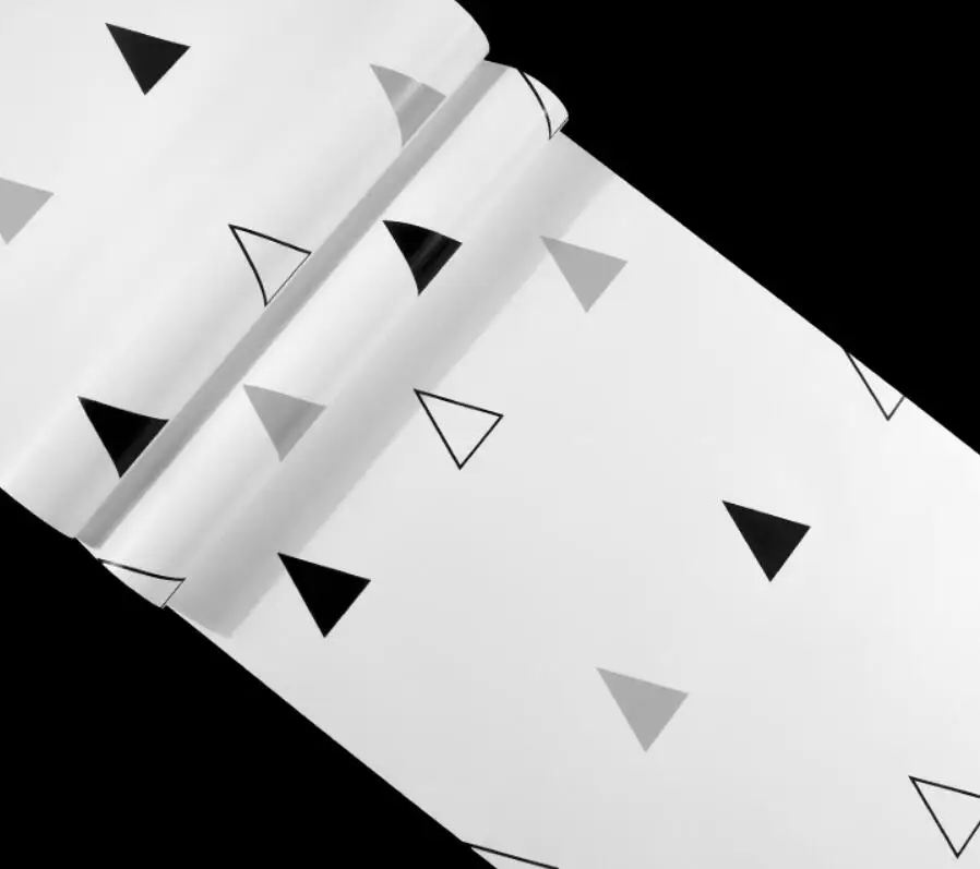 D Beibehang Роскошные 3d обои для полосатых черно-белых геометрических фресок, настенная бумага в рулоне, Современное украшение, стерео настенная бумага - Цвет: D
