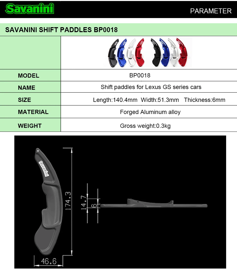 Savanini 2 шт. алюминиевый руль DSG Shift Paddle Shifter расширение для Lexus GS250 GS350 Авто Стайлинг стикер бесплатно