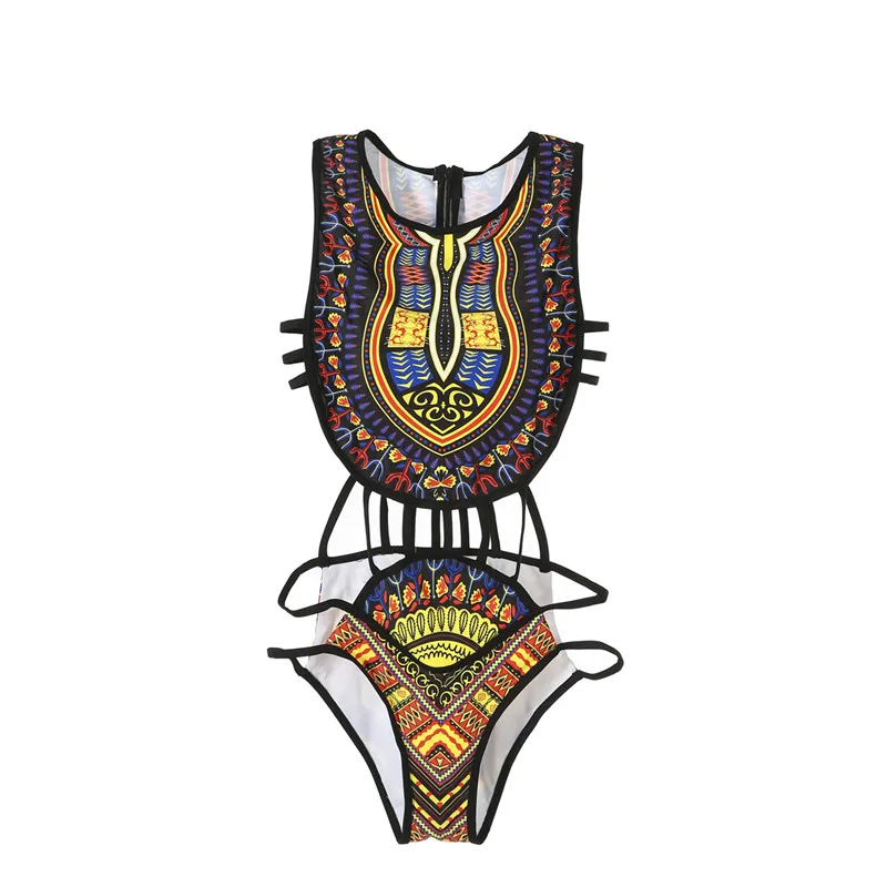 

Ethnic Swimsuit One-Piece Ethnic Swimwear Beachwear Floral Push-Up Padded Bikini Set Indian Cover Up Swimsuit Swimwear