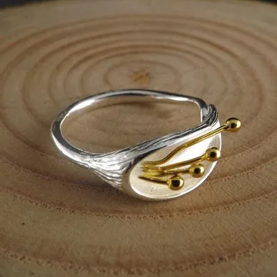 

Free Shipping 925 Sterling Silver Ring Fashion Flower Silver Jewelry Ring Women Gift Finger Rings