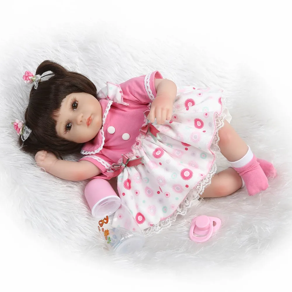 NPK 43cm lifelike reborn baby dolls wholesale soft real touch new born doll fashion frozen girl Christmas gift bonecas reborn