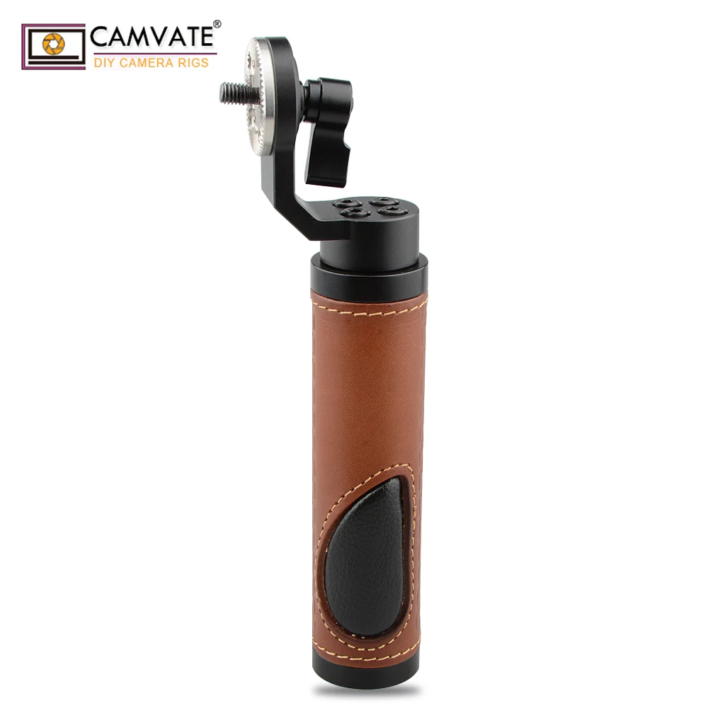 CAMVATE стиль Розетка рукоятка (кожа) для DSLR ручка плеча Rig C1618 камера аксессуары