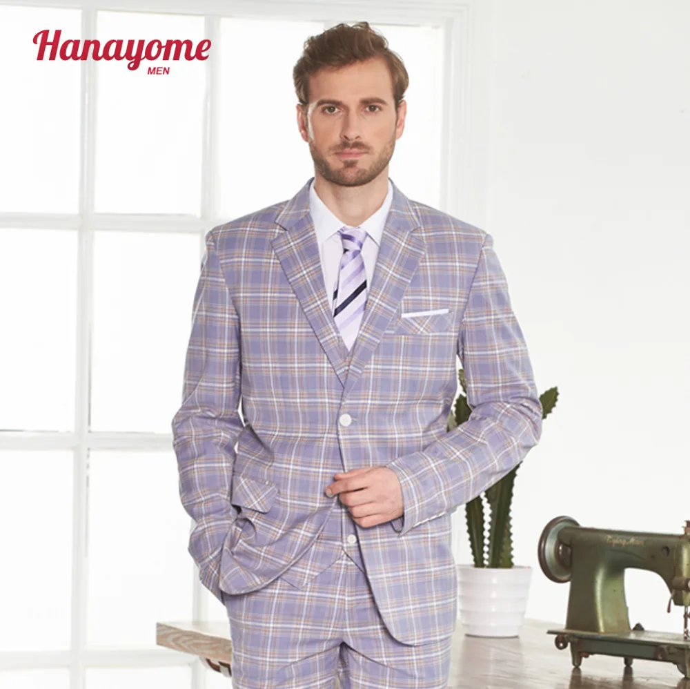 

Hanayome Men's 3 Piece Suits 2017 Slim Fit 2 Button Formal Business Casual Blazer Suit Set(Jackets+Waistcoat+Trousers) SI91