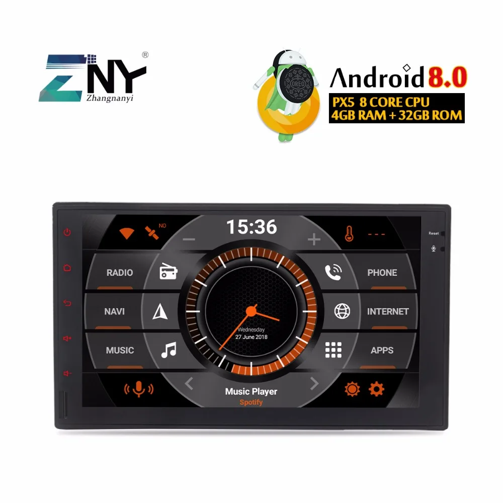 

7" Android 8.0 Universal 2 Din Autoradio 4GB RAM Car Stereo Headunit Audio Video Player GPS Navigation Bluetooth WIFI No DVD