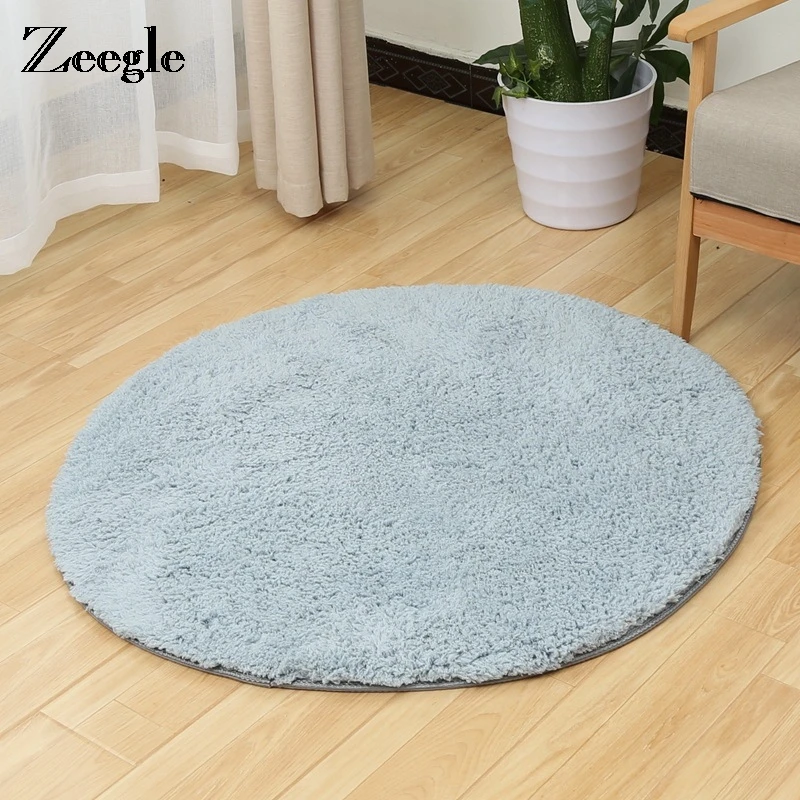Zeegle CamoFleece Round Carpet For Living Room Shaggy Kids Bedroom Carpets Anti-slip Baby Play Mats Computer Chair Floor Mats Zeegle CamoFleece Round Carpet For Living Room Shaggy Kids Bedroom Carpets Anti-slip Baby Play Mats Computer Chair Floor Mats