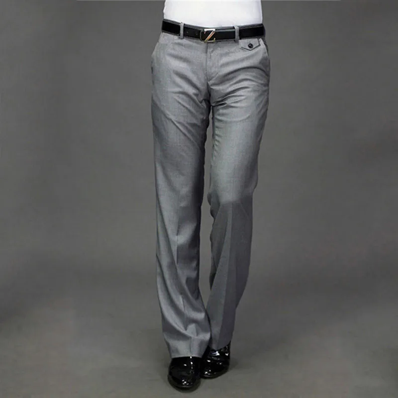Новые брюки с микророгом мужские деловые белые прямые брюки с широкими штанинами мужские повседневные брюки с большими штанинами деловые штаны для мужчин