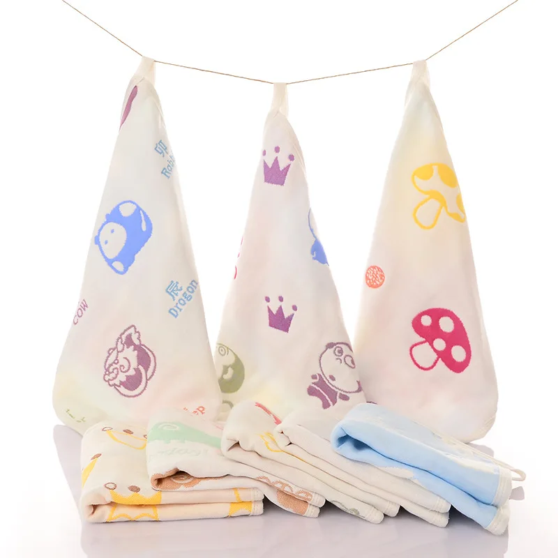 Children towel Children's cotton squares Baby breathable handkerchief