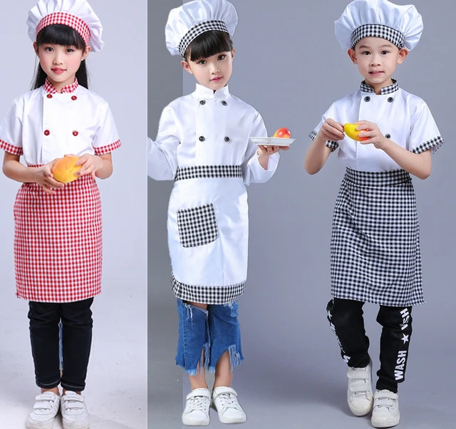 Ropa De Chef Para Niños, Disfraces De Cosplay Para Niños Y Niñas, Ropa De Juego Para Cocineros Pequeños - De Comida - AliExpress