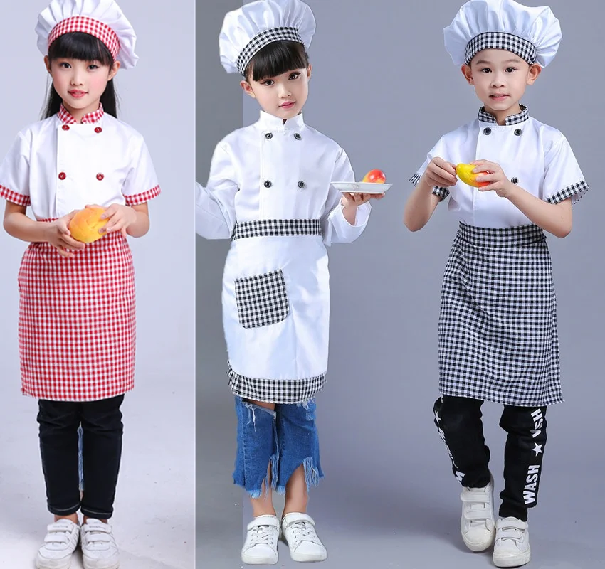 

Children's Chef Clothes Children's Costumes Children's Game Professional Costumes Children's Little Cooks Play Clothes