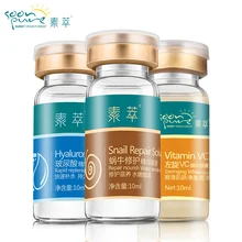SOON PURE Hyaluronic Acid Snail Serum VC Face Essence Whitening Skin Care Acne Treatment Black Head