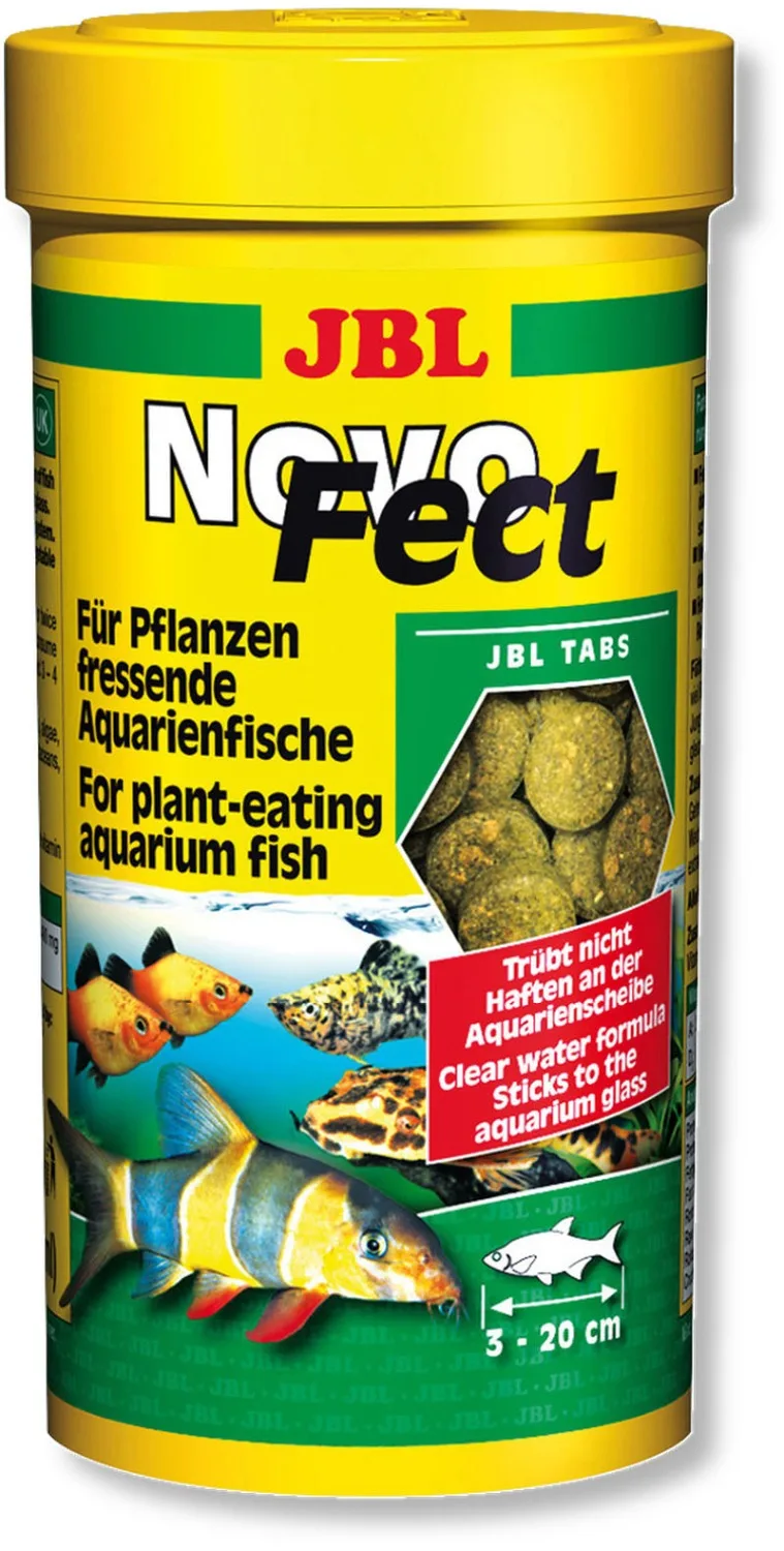 JBL NovoFect Vegetarian tablets fish food for bottom cat fish tropical