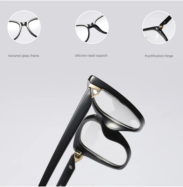 45728 Новые квадратные очки с бриллиантом оправа для мужчин и женщин оптические