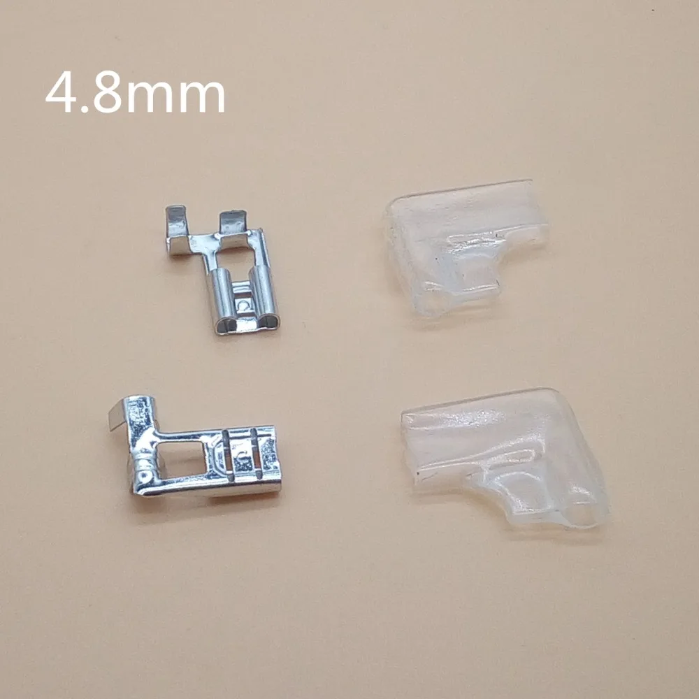 

100Sets/200pcs 4.8mm / 6.3mm the plug spring insulated terminal cold terminal Flag L Shape plug spring terminals