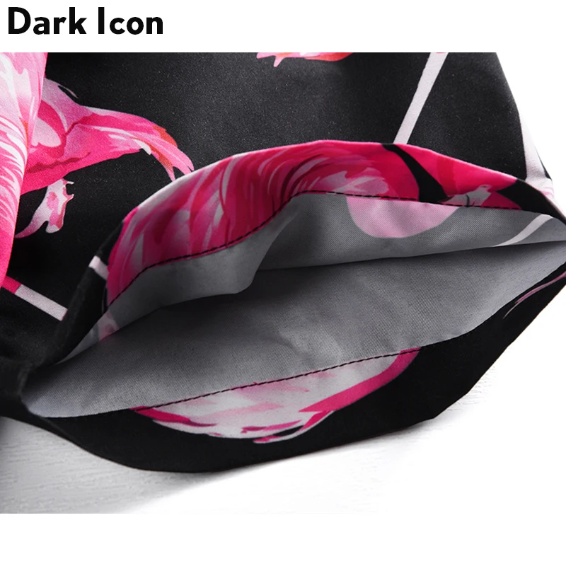 Мужская хлопковая рубашка с отложным воротником Dark Icon Crane модная уличная
