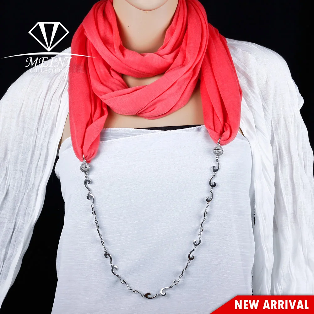 2013 New Arrival Magnetic Magnet clasp jewlry scarf necklace for women Wholwsale Free Shipping