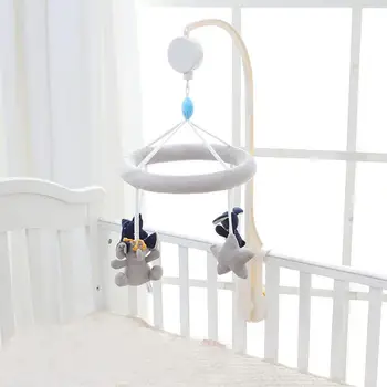 

Baby Bed Bell Music Bell-ringing Elephant Rabbit Star Bed Baby Music Car Hanging Music Box Revolving Plush Toy