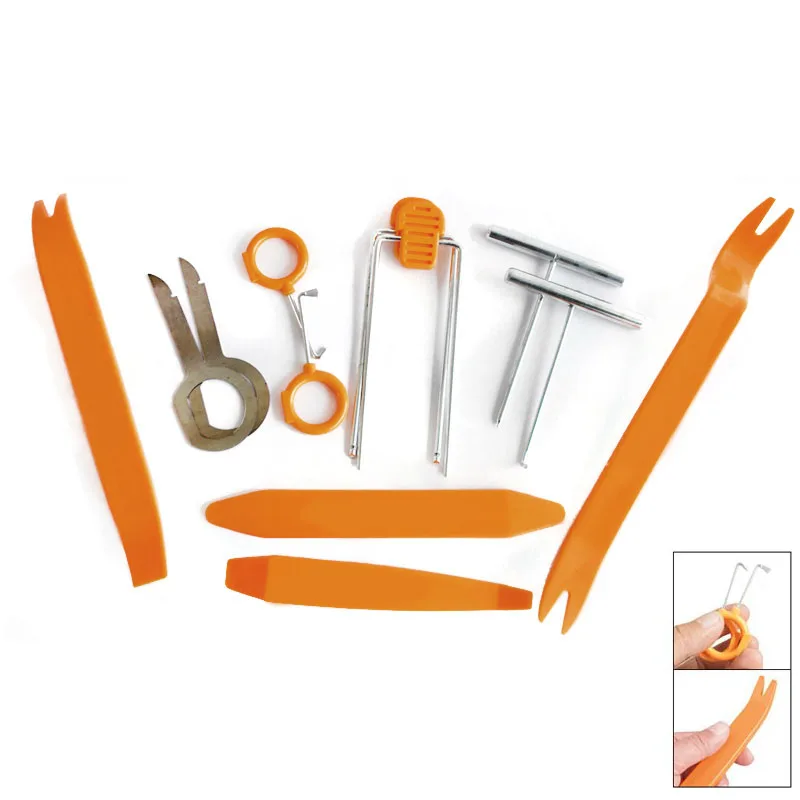

Hot 4/12pcs Kit Car Disassembly Tools Car DVD Stereo Refit Tools Interior Plastic Trim Panel Dashboard Installation Removal JLD