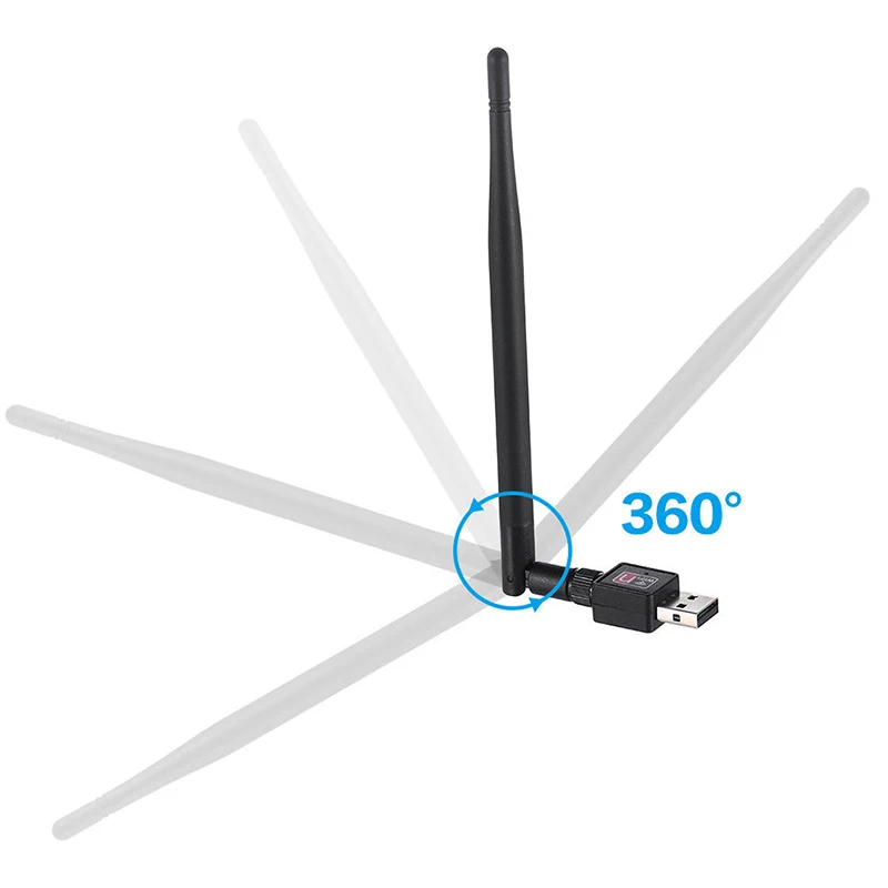 2,4 ГГц USB беспроводной Wifi адаптер 600 Мбит/с 802.11n USB Ethernet адаптер Сетевая карта Wi-Fi приемник для Windows Mac PC