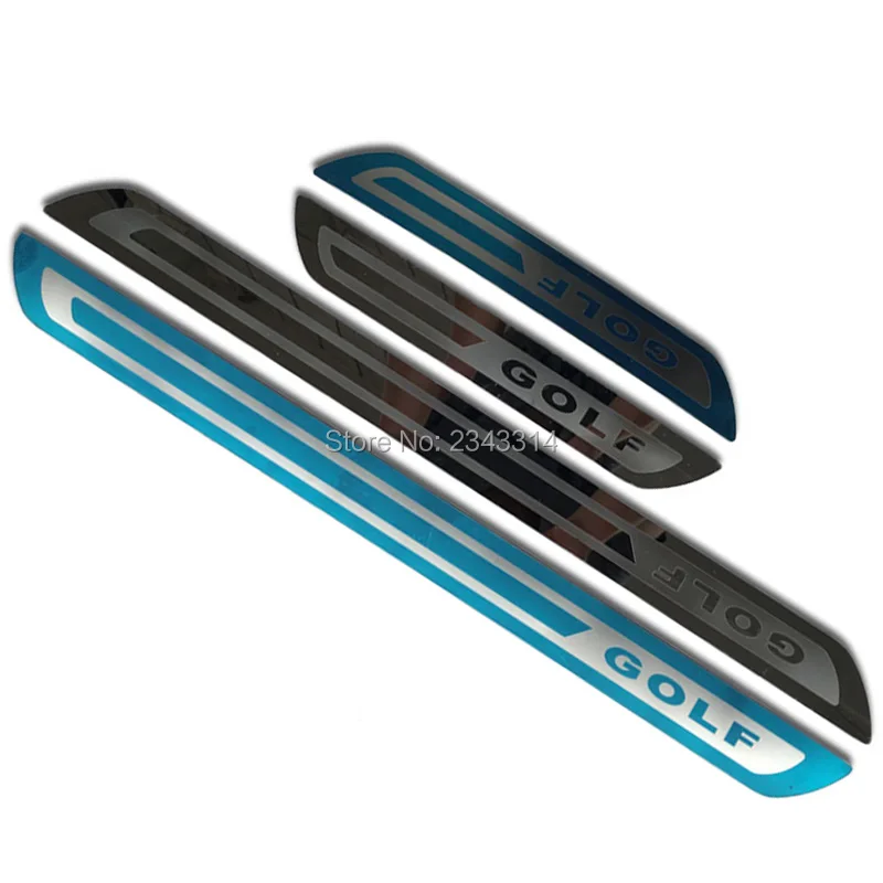 

For 2011- 2015 Volkswagen/Vw Golf 7 MK7 Golf 6 MK6 Ultrathin Stainless Steel Scuff Plate Door Sill Welcome Pedal Car Accessories