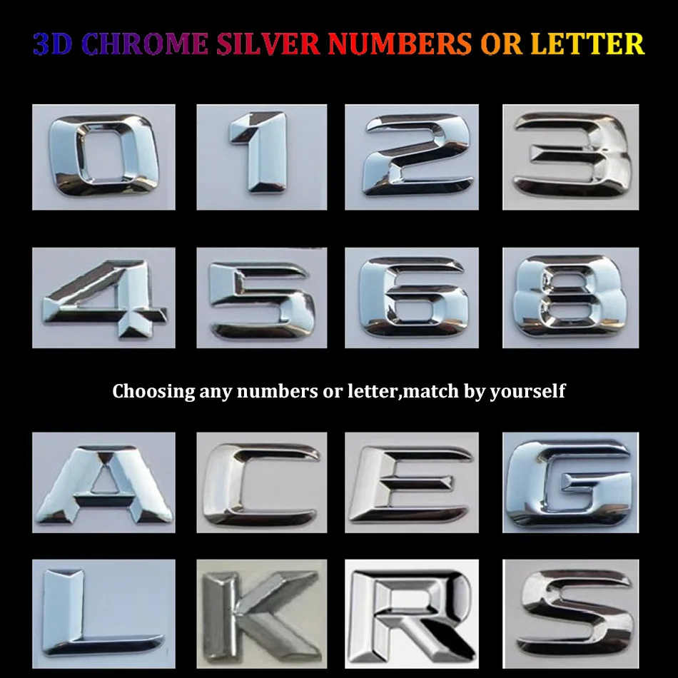 3D Хром W221 W222 эмблема S63 S350 S500 4matic S CLA буква наклейка на автомобиль логотипа Эмблема