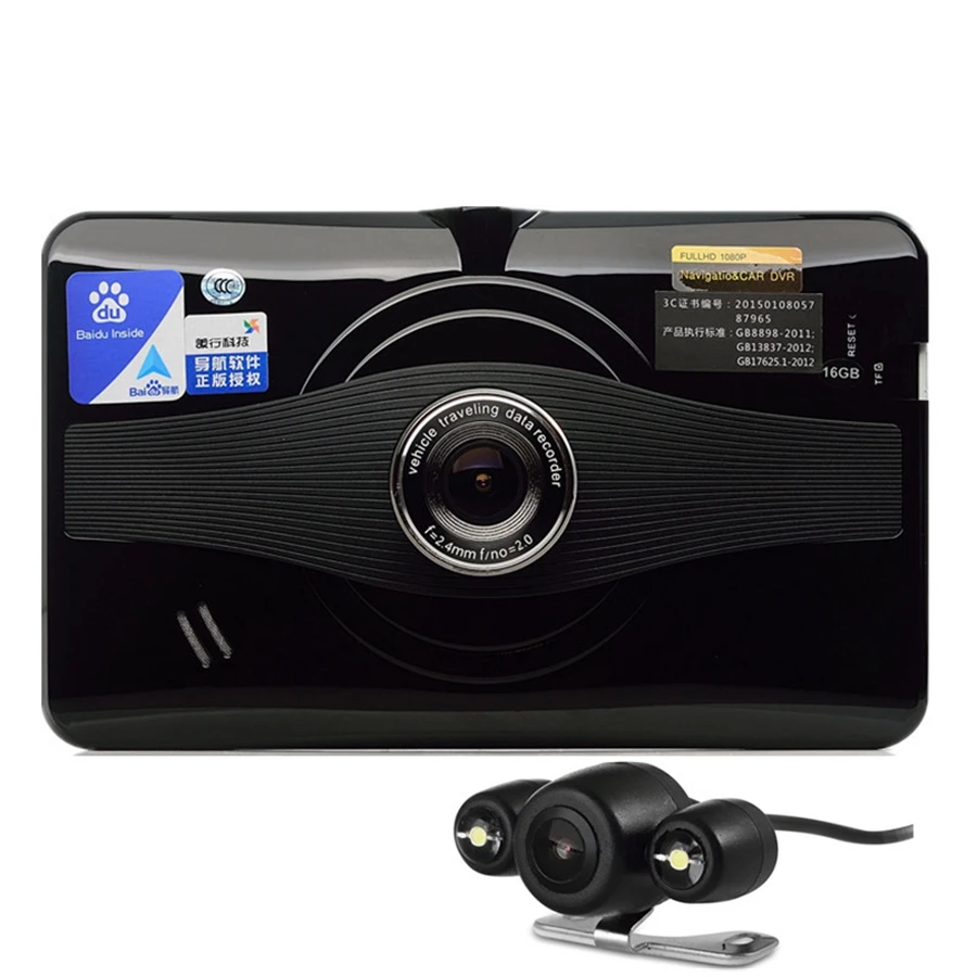 Otstrive 7 дюймов GPS навигации android автомобильный грузовик Wi Fi Full HD 1080 P тире Камера quad