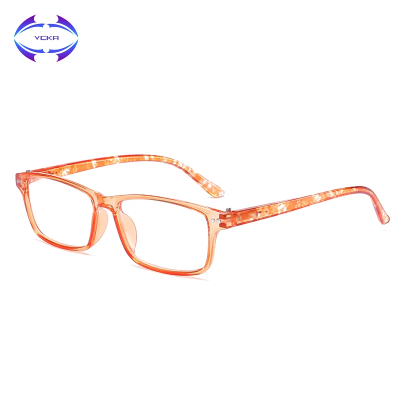 VCKA квадратные очки для чтения, мужские увеличительные защитные очки, женские поликарбонатные очки для дальнозоркости, легкие диоптрии+ от 1,0 до+ 4,0