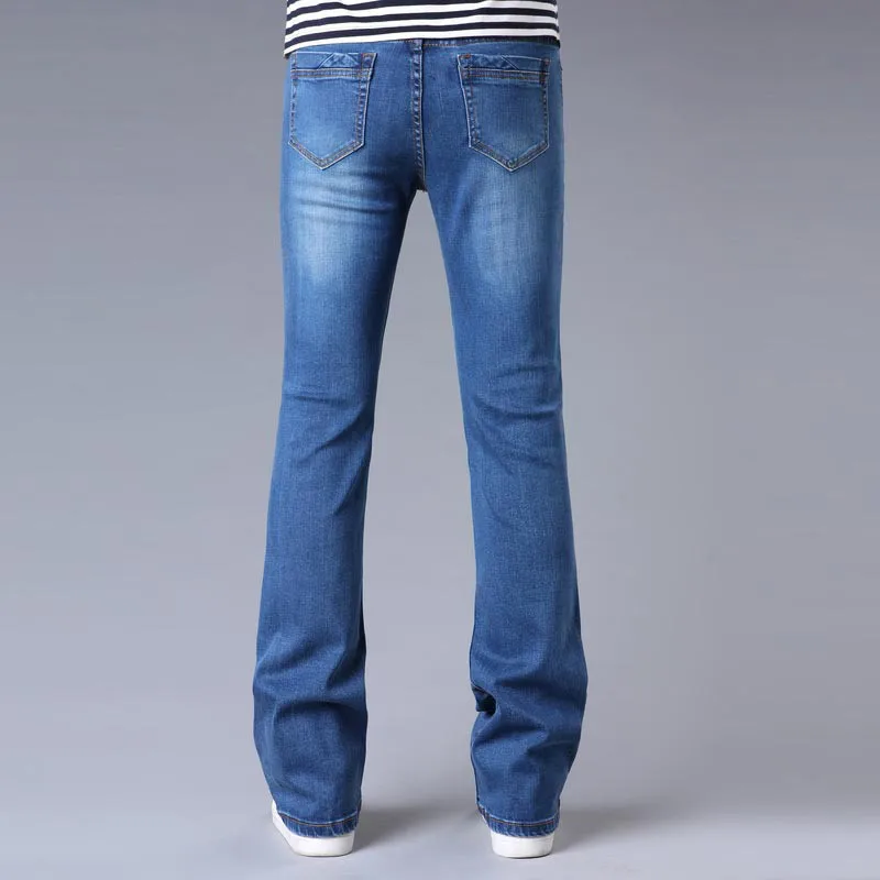 Джинсы мужские весна и осень новые Modis мужские микро-трубы синие Стрейчевые обтягивающие джинсы корейский стиль джинсы для байкеров размер 26-34
