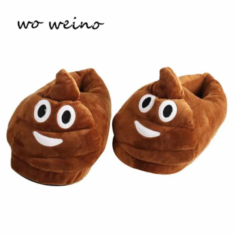

Wo weino pantoufle 2016 Fashion Enjoy Emotion Slippers Plush Slipper Expression Men And Women Slippers House Shoes Home Slippers