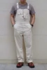 BOB DONG 40s Three-In-One Pocket High Back Vintage Overalls Men's 13oz Denim Jumpsuit White Cottonseed Hulls 6