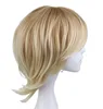 QQXCAIW Short Curly Men Male Cosplay Blonde 35 Cm Synthetic Hair Wigs ► Photo 1/3