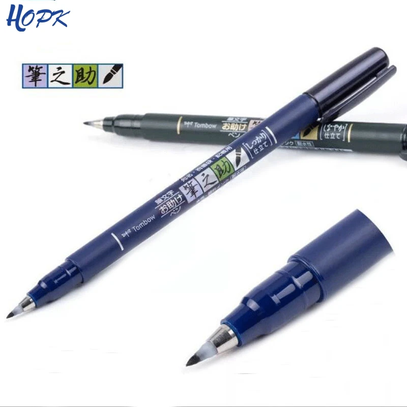 

2pcs Tombow Brush Pen Calligraphy Art Marker Pen Scriptliner Lettering Soft Handwriting Pens for Bullet Journaling Card Making