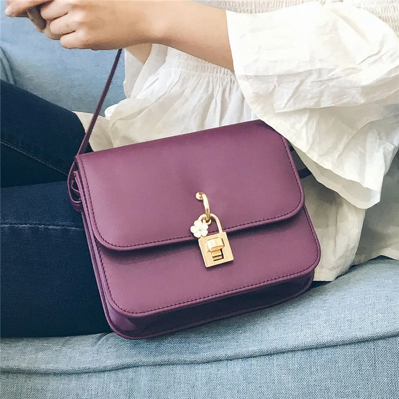 New Fashion Ladies Girls Mini Messenger Bags Lock Shoulder Crossbody