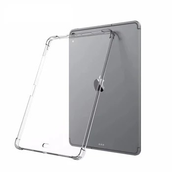 

Case For iPad Pro 12.9" 11" 2018 4 corner shockproof transparent cover Slim Silicon Soft TPU Tablet cover funda coque