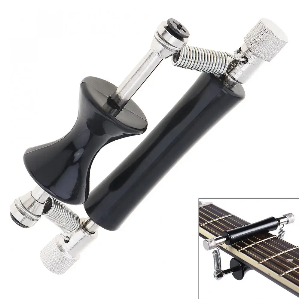 Sale Black Rolling Guitar Capo Glider Quick Setup Sliding Capo for Folk Acoustic Guitar