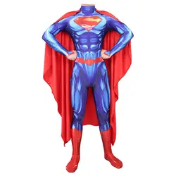 Высокое качество аниме человек Сталь Супермен Генри кавилл костюм зентай для косплея боди комбинезон Хэллоуин вечерние настроить костюмы