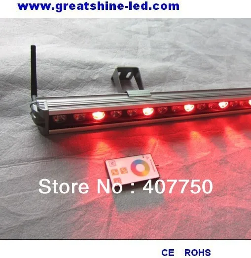 

hot sale RF wireless control rgb 60w led wall washer led flood light control range 100m used for attractive lighting