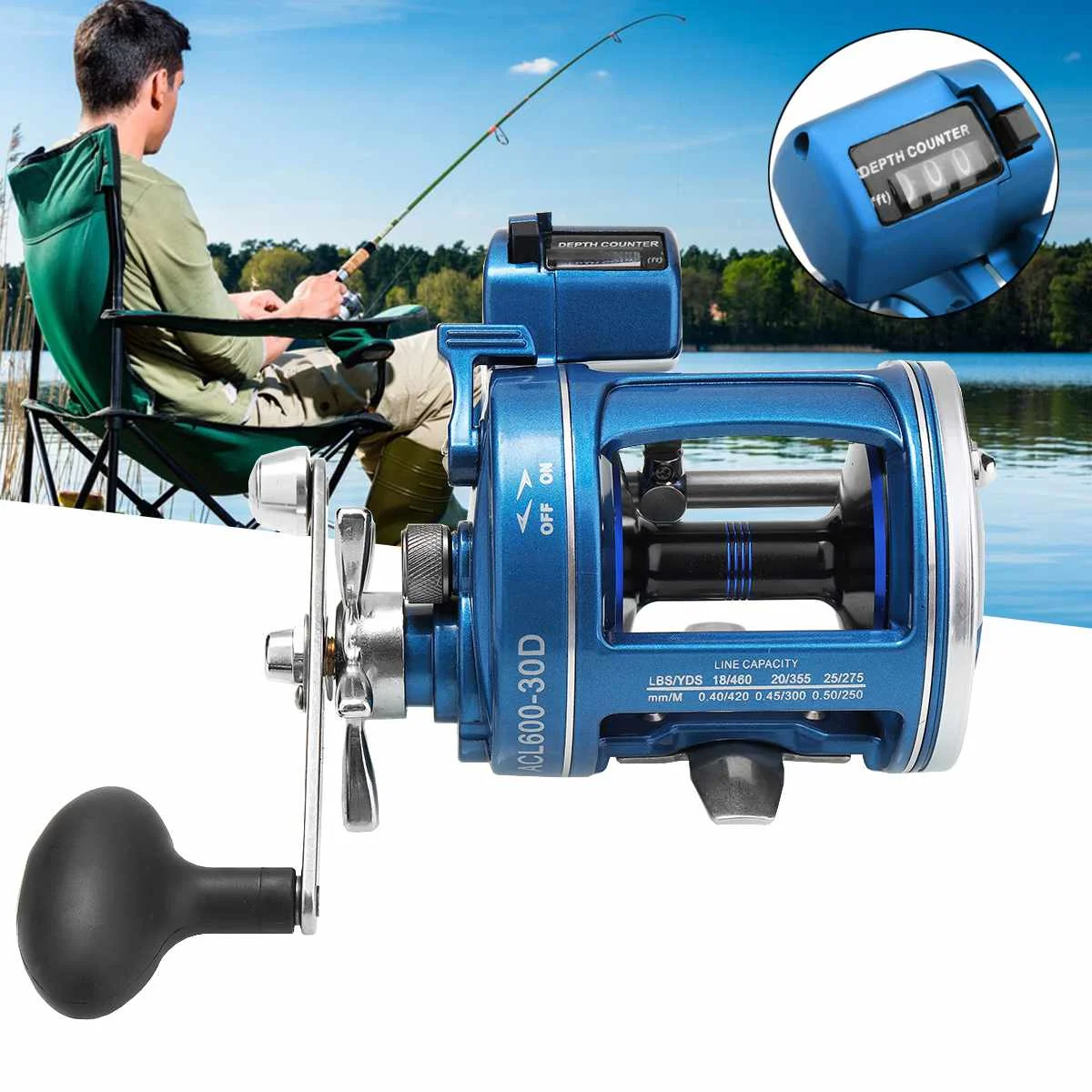 

12BB Metal Baitcasting Reel with Electric Depth Left Right Hand Round Drum Drag Powerful Feeder Reels