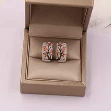 Изысканные серьги в виде ветки дерева и цветов для женщин, микро циркониевый зажим на серьги-ветки, Женские Ювелирные изделия, серьги для вечеринок